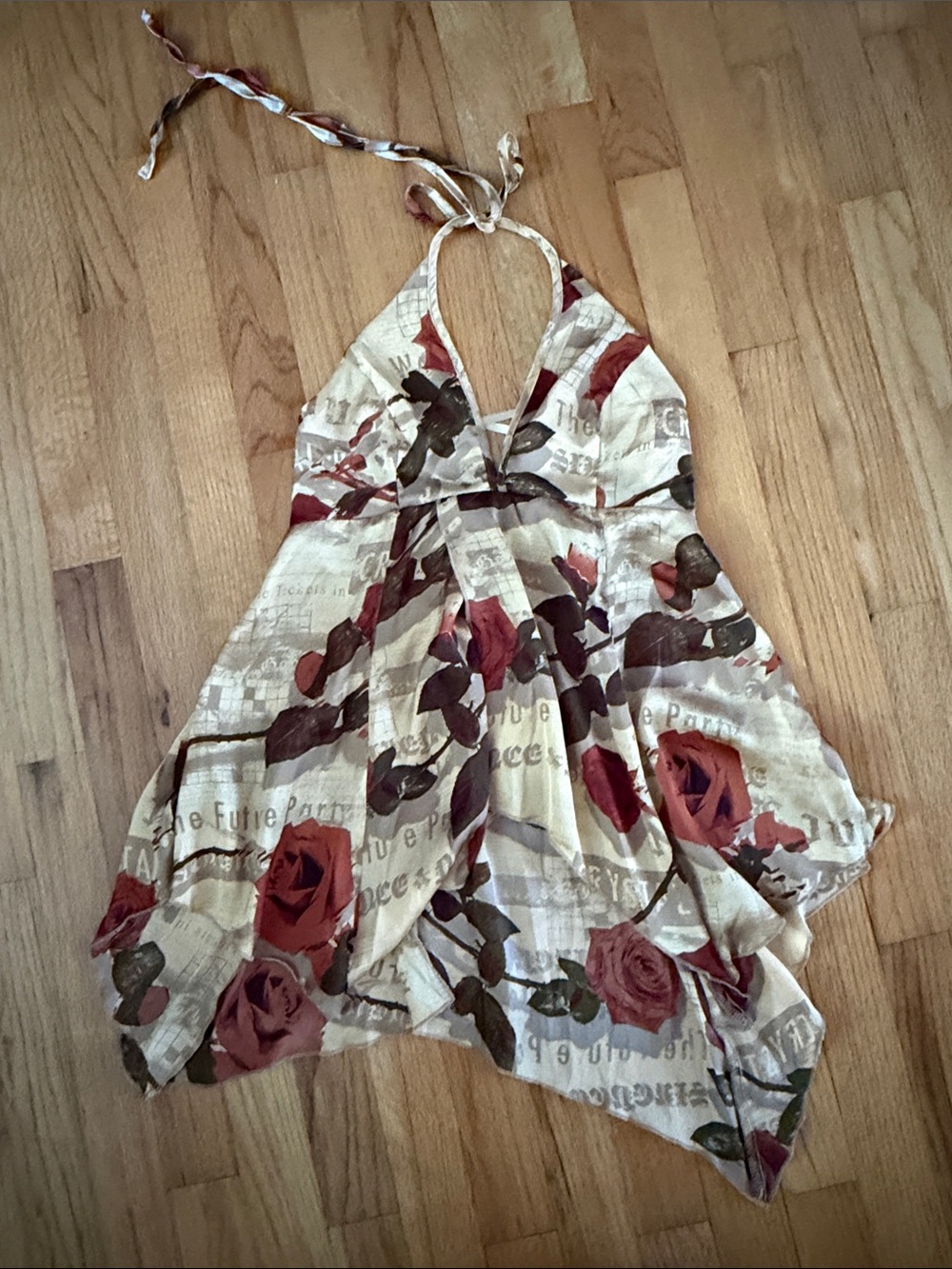 Urban low back satin tie top